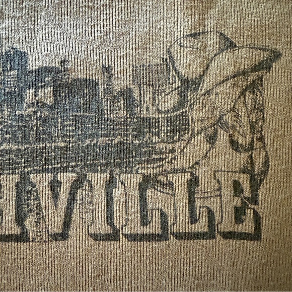 Brandy Melville John Galt Nashville T-Shirt Women Size Small Brown Retro Country - Picture 10 of 10